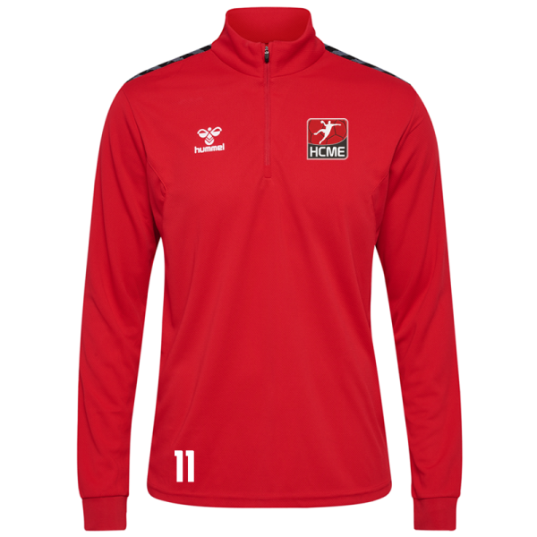 HCME HMLAuthentic Half Zip Sweat - Kinder / Unisex / rot