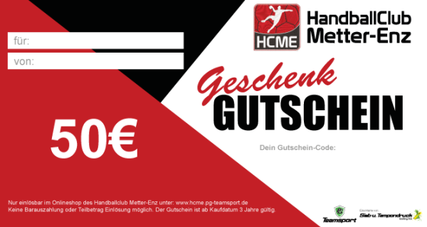 50,00€ Geschenk Gutschein